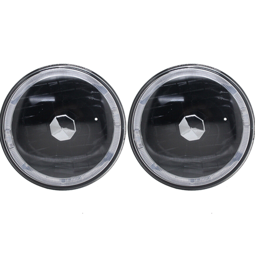 DURAFORCE Pair 7" LED Headlights Headlamps Red DRL fit Pontiac Firebird 1970 1971 72-1976