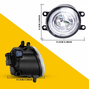 DURAFORCE Pair LED Fog Light For 2012-2014 Toyota Camry SE XSE Front Bumper Lamps w/Wiring