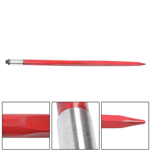 DURAFORCE For Tractors Loaders 2pcs Hay Bale Spear 43" 3000 lbs Capacity Spike Fork