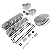 DURAFORCE Polished Valve Cover Breather PCV Valve Air Cleaner For 58-86 SBC Chevy 350 400