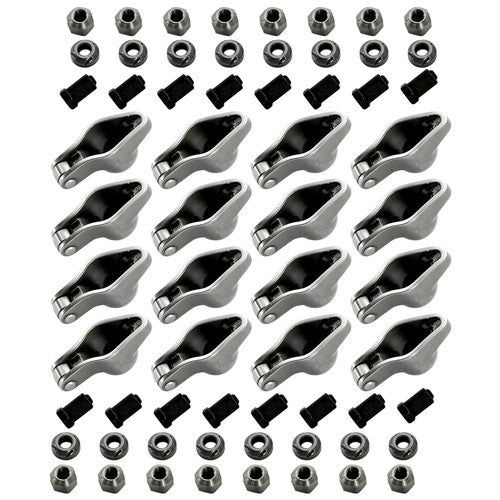 DURAFORCE 1.6 Ratio 3/8" Steel Roller Rocker Arms for Small Block Chevy 262-400 1955-1986