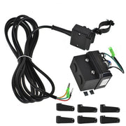 DURAFORCE 12V Solenoid Relay Contactor and Winch Rocker Thumb Switch Combo Set for ATV