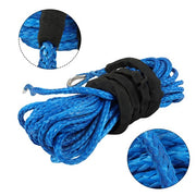 DURAFORCE For ATV 5/16"x50' 12000LBS Blu Synthetic Winch Rope Line Recovery Cable