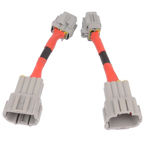 DURAFORCE 2Pcs Conversion Adapters for 2003-2005 Nissan 350Z HID Wiring 8 to Headlight 6