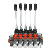 DURAFORCE 4 Spool 11gpm BSPP Hydraulic Directional Control Valve , Double Acting Cylinder