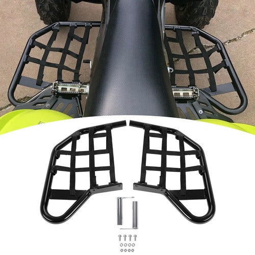 DURAFORCE Aluminum Nerf Bars Foot Guard Pegs For Yamaha Raptor 700 YFM 700 YFM700 Black