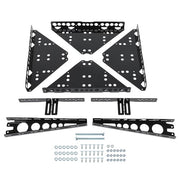 DURAFORCE Rear Bumper Mounted Generator Cargo Luggage Basket Rack Tray Kit For Trailers RV