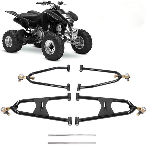 DURAFORCE For Arctic Cat 400 2005-2008 Black + Silvery Steel Front Left and Right A Arm