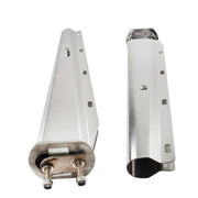 DURAFORCE Pair 30" Stainless 2-1/2" Bolt Spring Loaded Mud Flap Hangers Straight Tapered