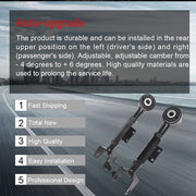 DURAFORCE Rear Upper Adjustable Control Arm LH & RH Pair Kit Fit For Honda Element 02-11