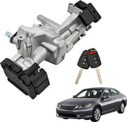 DURAFORCE Ignition Lock Cylinder Switch Assembly 2 Keys Shells For 2013-2017 Honda Accord