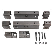 DURAFORCE Trailer Hanger Kit for slipper spring 10K lbs Tandem axle spacing Universal