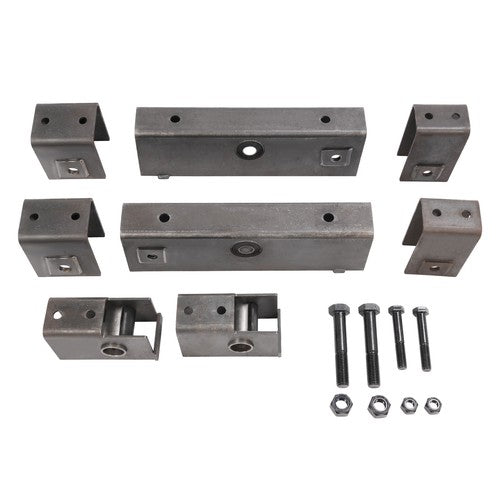 DURAFORCE Trailer Hanger Kit for slipper spring 10K lbs Tandem axle spacing Universal