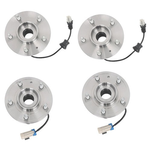 DURAFORCE Front + Rear Wheel Bearing Hubs Assembly Kit For Chevy Equinox Captiva Sport