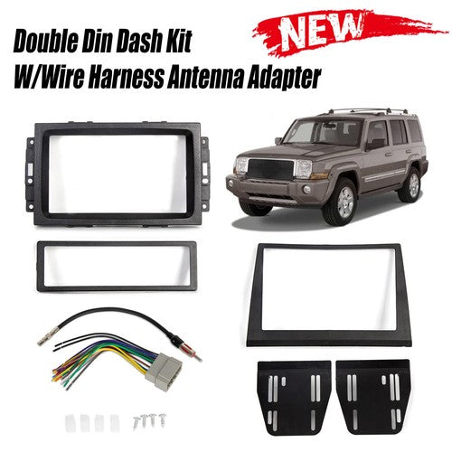 DURAFORCE Center Dashboard Cover Double Din Radio Stereo for Jeep Commander 2006-2007