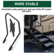 DURAFORCE Step Entry Assist Handrail For 5th Wheel RV Camper Solid Generation 3 Solid Step