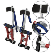 DURAFORCE Adjustable Height Drywall Stilts Aluminum Tool For Painting Painter Red 18"-30"