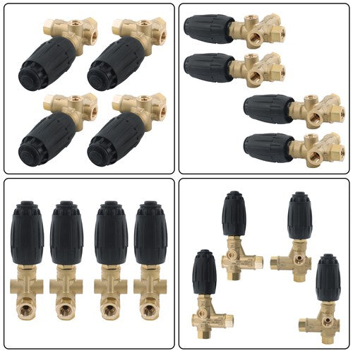 DURAFORCE 4 Pack Unloader Valve VRT3-310 8GPM 3/8" FNPT 4350PSI Pressure Washer Pump
