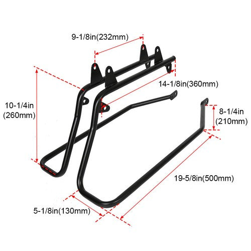 DURAFORCE Saddlebag Saddle Bags Conversion Bracket For Harley Heritage Softail 1986-2017