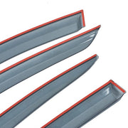 DURAFORCE NEW Window Visor Smoke Tinted Acrylic Rain Guard For Infiniti Q50 2014-2020