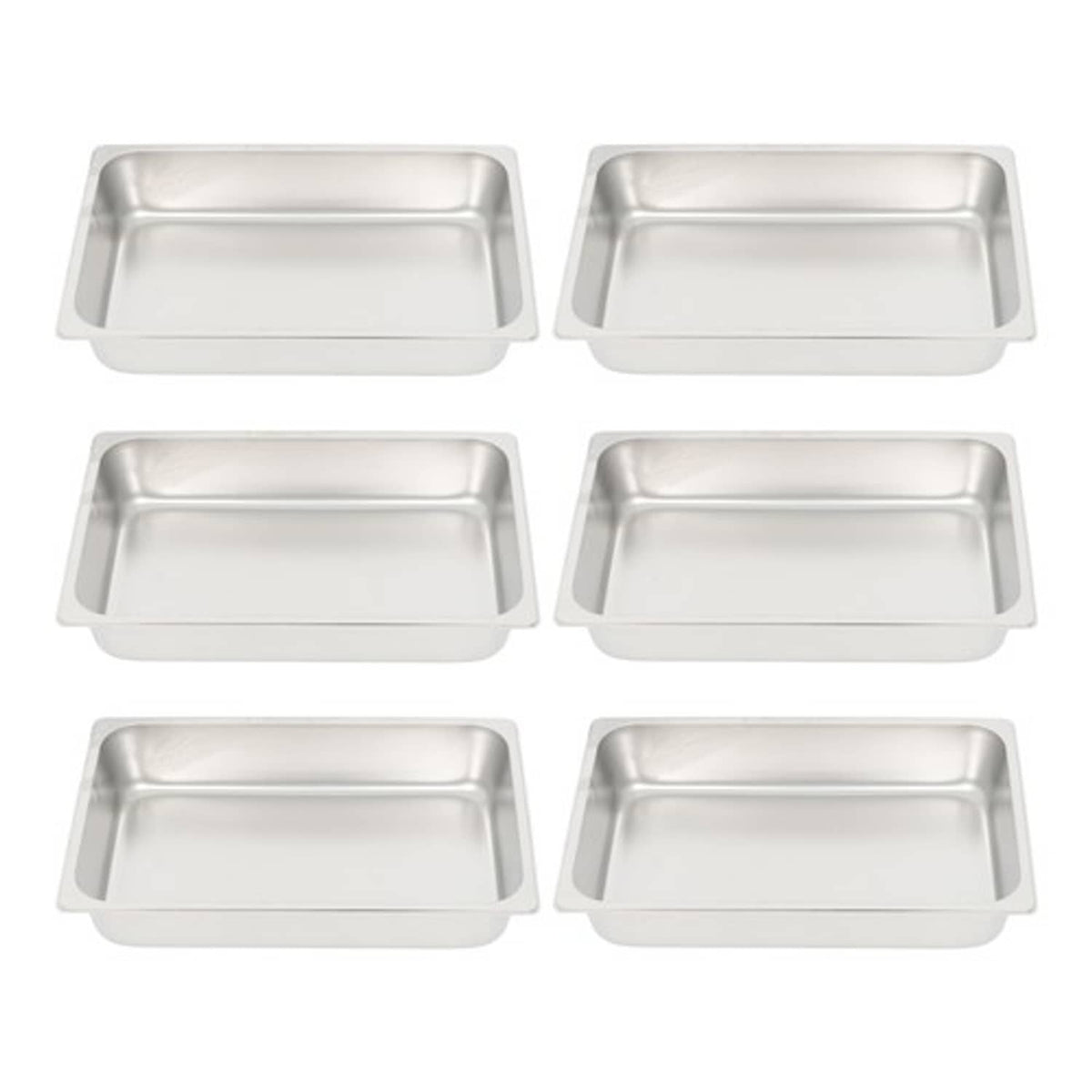 4 Inch Deep Restaurant Steam Table Pans 6 Pack Full Size Without Lid ...