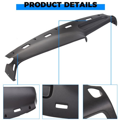 For 94-97 Dodge Ram 1500 2500 Dash Cover Cap Molded Dashboard Overlay Black