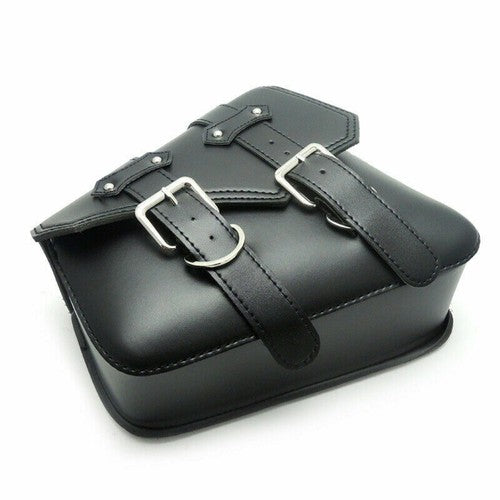 DURAFORCE New For Sportster 883 Dyna Moto PU Leather Luggage Tool Saddlebag Saddle Bags