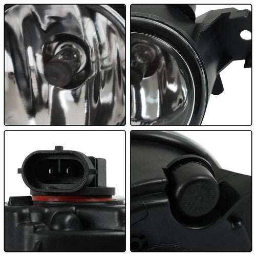 DURAFORCE Fog lamp assembly Clear Lens Front Bumper For Nissan Pathfinder 13-16 LH+RH