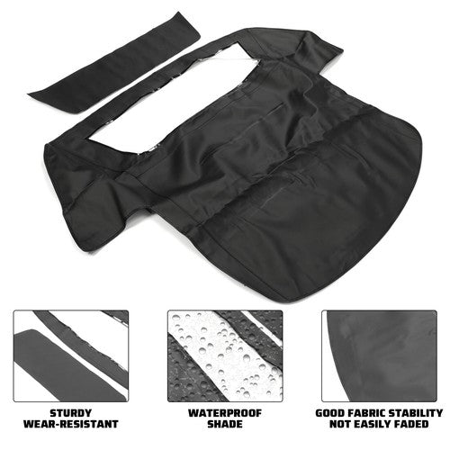 DURAFORCE For 1986-1993 Chevy C4 Corvette #COR86989 Black Convertible Soft Top w/ Window