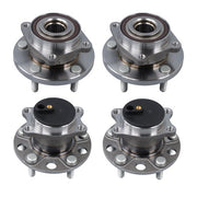 DURAFORCE 4× Front Rear Wheel Hub Bearings For Chrysler 200 Dodge Avenger 2011-2014 FWD