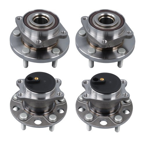 DURAFORCE 4× Front Rear Wheel Hub Bearings For Chrysler 200 Dodge Avenger 2011-2014 FWD