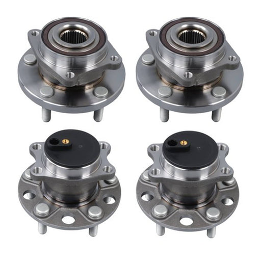 DURAFORCE 4× Front Rear Wheel Hub Bearings For Chrysler 200 Dodge Avenger 2011-2014 FWD