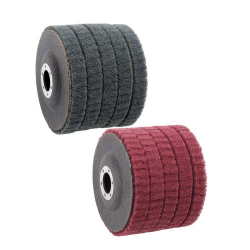 DURAFORCE 10 Pcs 4-1/2" Scour Flap Discs 320 & 600 Grit Sanding Discs for Angle Grinder