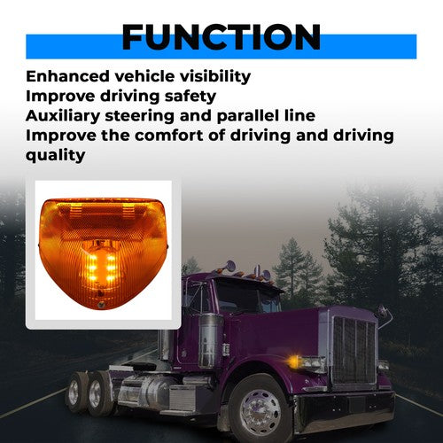 Turn Signal Corner Head Light Marker 31 LED Amber for Peterbilt 379 359