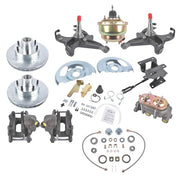 DURAFORCE For Chevy C10 Suburban Base Truck Front Disc Brake Conversion Kit 6 Lug Wheels