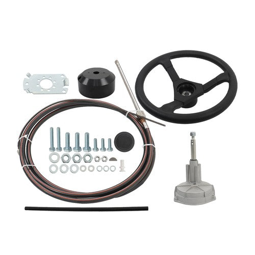 DURAFORCE For Waterborne Vehicles 16Ft Boat Rotary Steering System Outboard Kit SS13716 US
