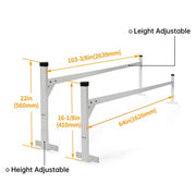 DURAFORCE For Enclosed/Open Trailer 4'-8.5' Universal Adjustable Roof Mount Ladder Rack