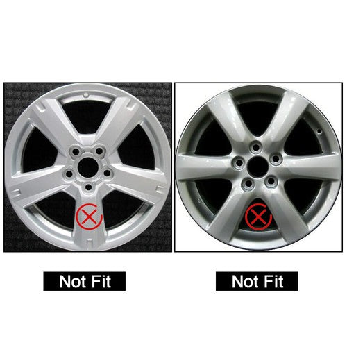Black Wheel Skins Hub Caps Full Rim Covers For Toyota RAV4 2006-2012 4 Pack 17 Inch