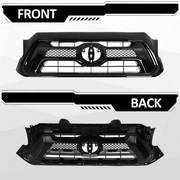 DURAFORCE Front Bumper Gloss Black Grille Grill for Toyota Tacoma 2012 2013 2014 2015