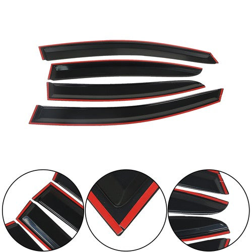 DURAFORCE Window Visors Deflector Guard Acrylic Visor Guard Fit For Subaru WRX STI 2015-19