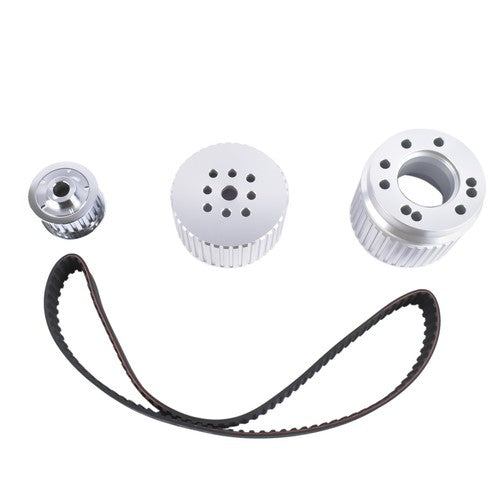 DURAFORCE Billet Aluminum Gilmer Belt Drive Pulley Kit for Chevy BBC 396 427 454 SWP/LWP