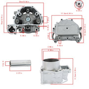 DURAFORCE Cylinder Head Cover + Cylinder Head Sleeve Cylinder Gasket Kit For HONDA TRX500