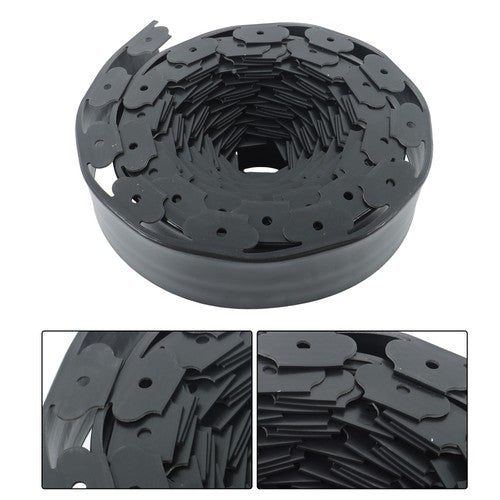 DURAFORCE 60pcs Anchoring Spik L-shaped 60FT Garden Edge Lawn Grass Stone Isolation Strip