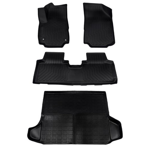 DURAFORCE Floor Mats + Cargo Trunk Mat Set for Chevy Equinox GMC Terrain 1.5L 2018-2024