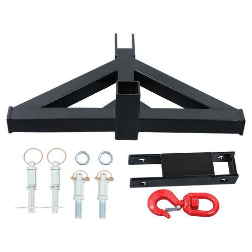DURAFORCE Quick Hitch Multi Compatible with Towing Hook 3 Point Trailer Hitch 2 Receiver