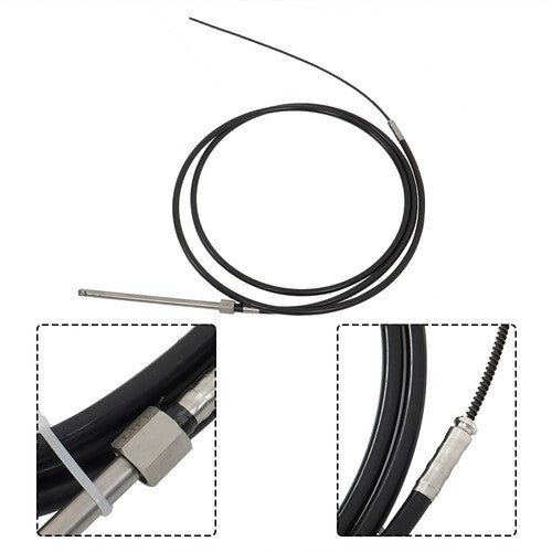 DURAFORCE Steering System Outboard Kit Boat Rotary 14 Feet Marine &14' Steering Cable US