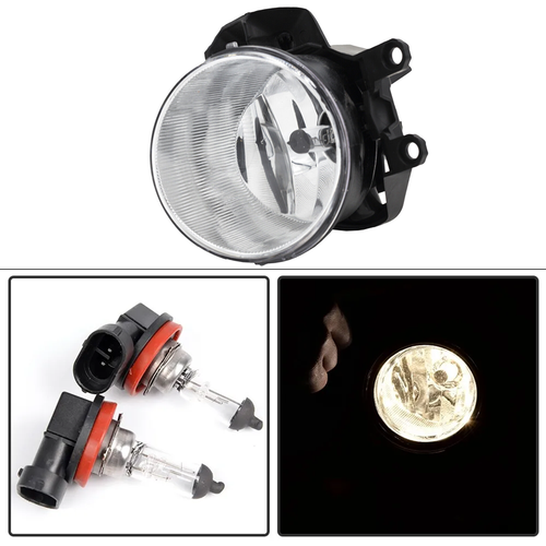DURAFORCE Clear Bumper Fog Lights Driving Lamps for 2016-2018 for Toyota RAV4 w/Wiring