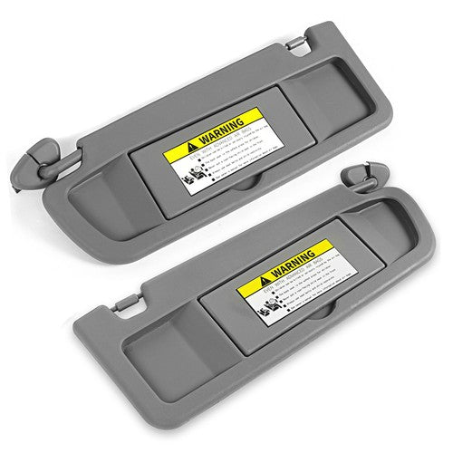 DURAFORCE Driver And Passenger Dark Gray Sun Visor Pair for 2006-2011 Honda Civic Visor Set