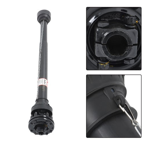 DURAFORCE 47-67" T6 PTO Shaft PTO Drive Shaft 1-3/8" x 6 Spline End w/Slip Clutch New