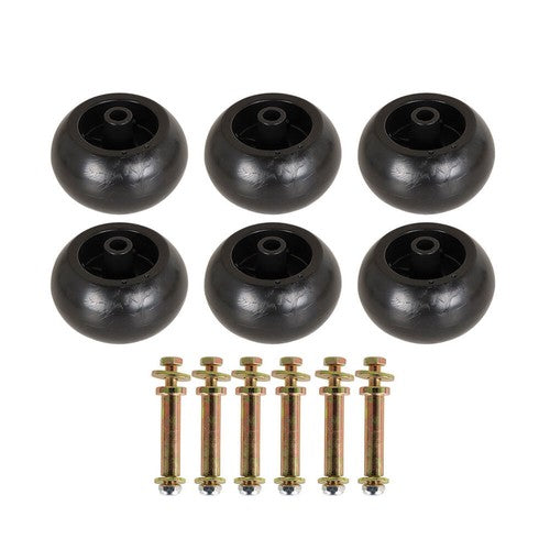 DURAFORCE 6Pk 5" AntiScalp Deck Wheel and Kit Exmark 103-3168 103-4051 103-7263 109-9011